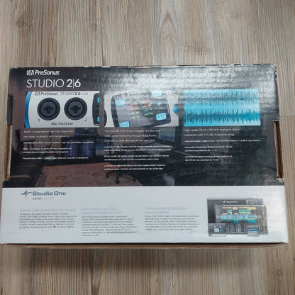 PreSonus STUDIO 2/6 24-bit / 192 kHz 2x4 USB 2.0 Recording System w/ Original Box (USED) SN# ST2E17118352