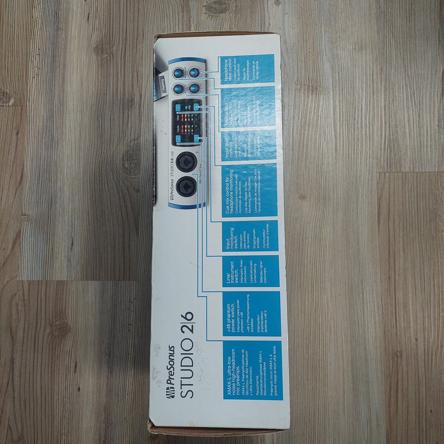 PreSonus STUDIO 2/6 24-bit / 192 kHz 2x4 USB 2.0 Recording System w/ Original Box (USED) SN# ST2E17118352