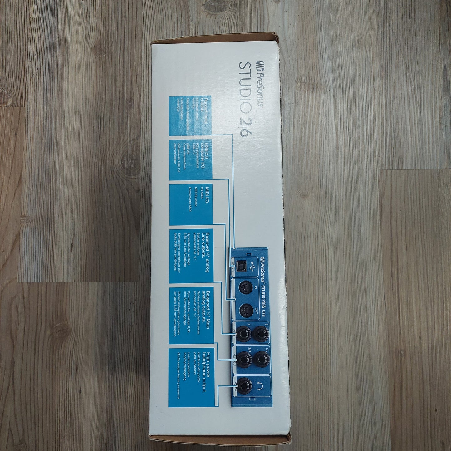 PreSonus STUDIO 2/6 24-bit / 192 kHz 2x4 USB 2.0 Recording System w/ Original Box (USED) SN# ST2E17118352