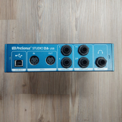 PreSonus STUDIO 2/6 24-bit / 192 kHz 2x4 USB 2.0 Recording System w/ Original Box (USED) SN# ST2E17118352
