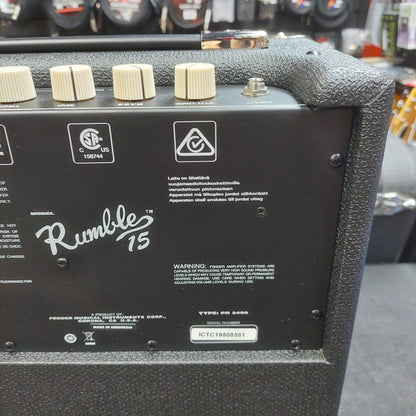 2019 Fender Rumble 15 Bass Amplifier 15 Watts, 1x8" Speaker SN# ICTC19508561