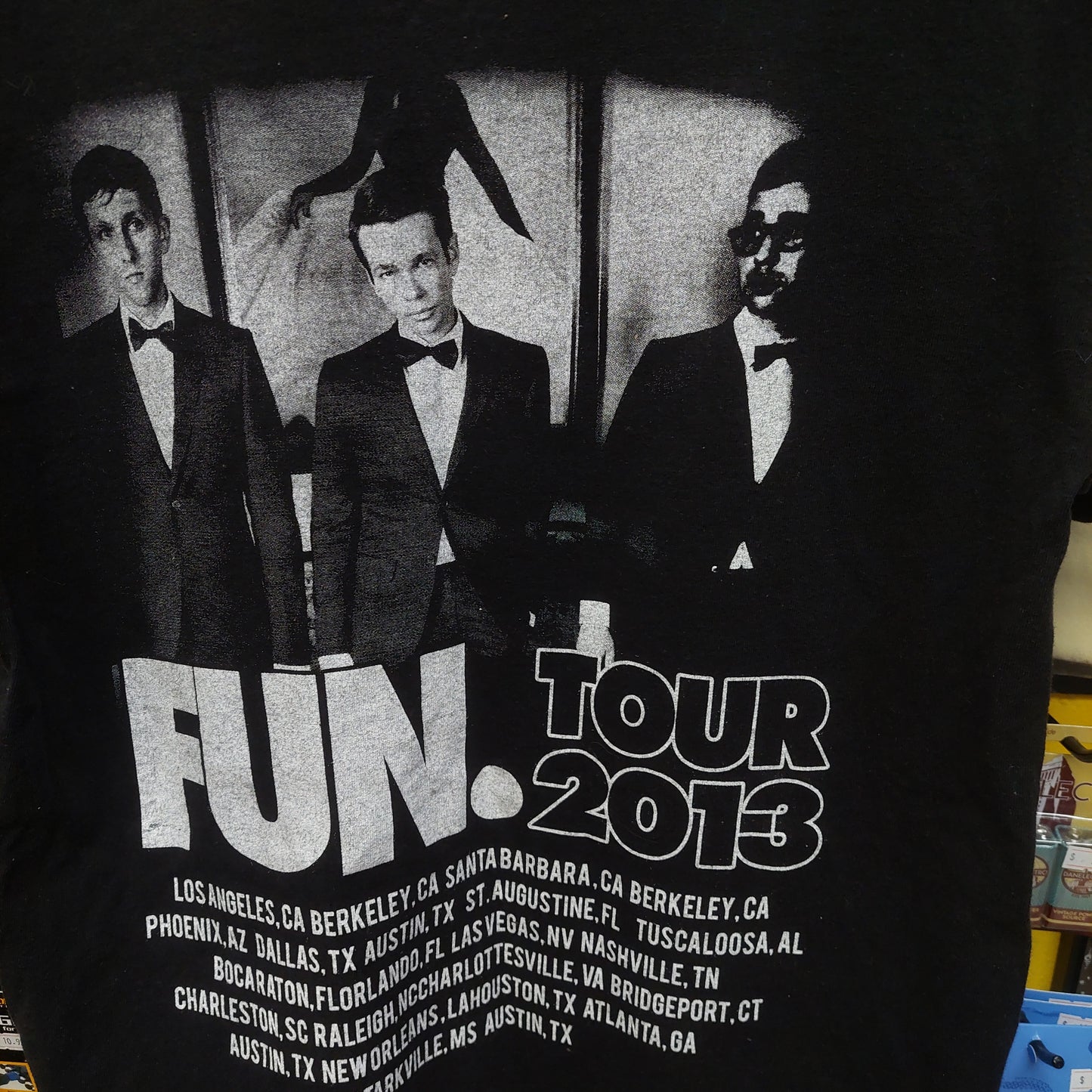 FUN Tour 2013 Concert T-Shirt - Black - Medium (USED)