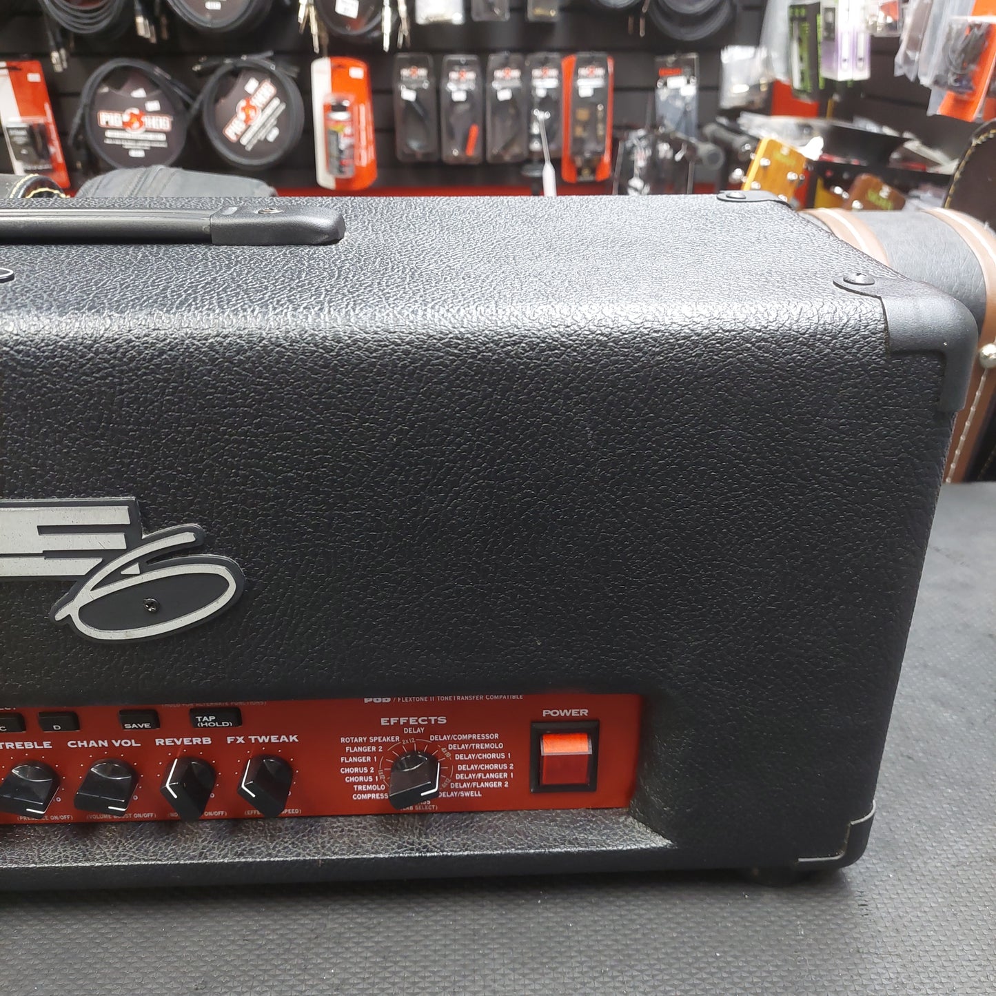 2000's Line 6 Flextone II HD 100 Watt Stereo Digital Modeling Guitar Amp Head (USED) SN# (21)FH21A5203000530 "Made In USA"
