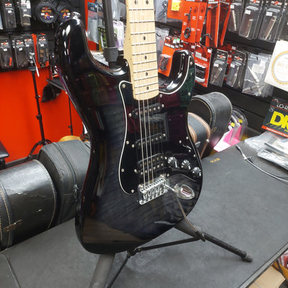 2022 Squire Affinity Series Stratocaster FMT HSS, Maple Fingerboard, Black Pickguard - Black Burst SN# CYKC22006870