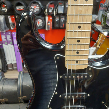 2022 Squire Affinity Series Stratocaster FMT HSS, Maple Fingerboard, Black Pickguard - Black Burst SN# CYKC22006870