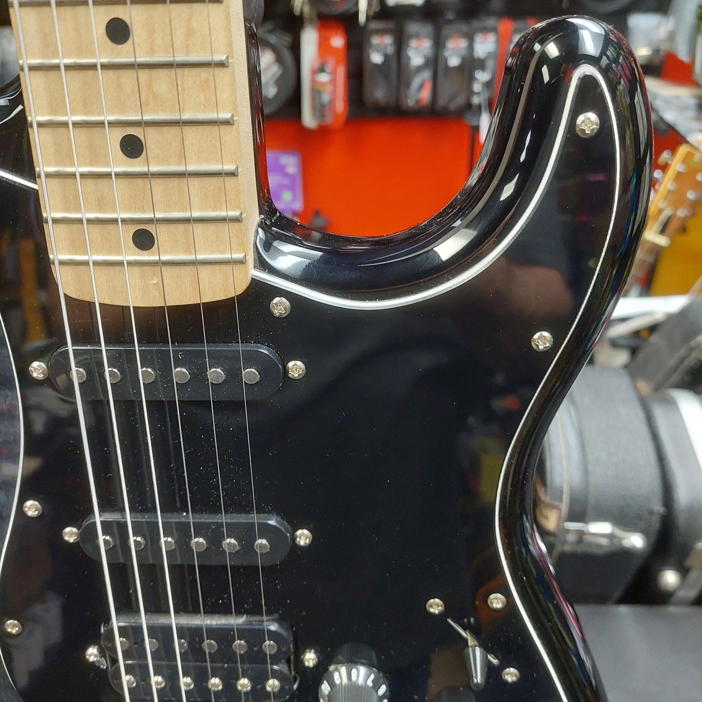 2022 Squire Affinity Series Stratocaster FMT HSS, Maple Fingerboard, Black Pickguard - Black Burst SN# CYKC22006870