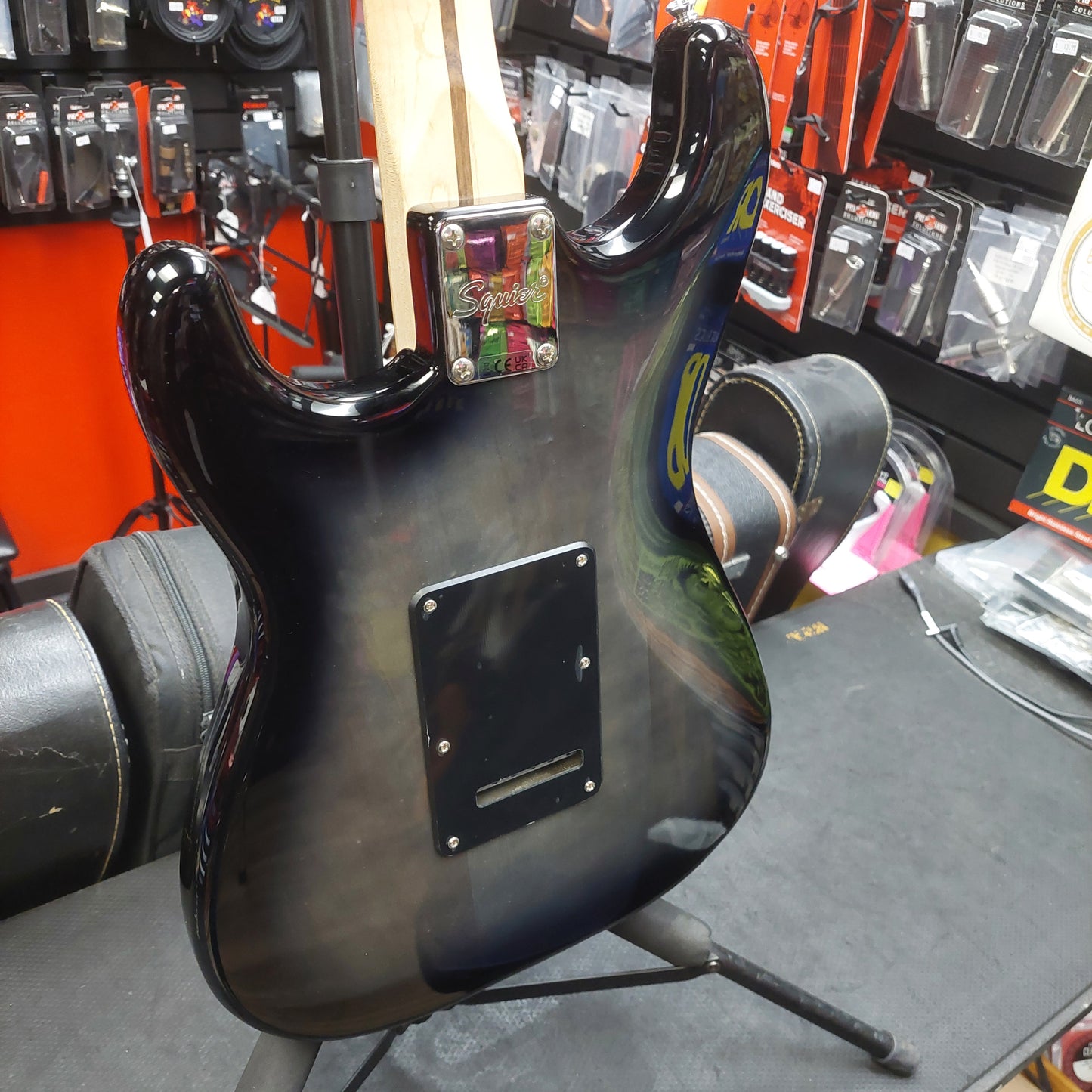 2022 Squire Affinity Series Stratocaster FMT HSS, Maple Fingerboard, Black Pickguard - Black Burst SN# CYKC22006870