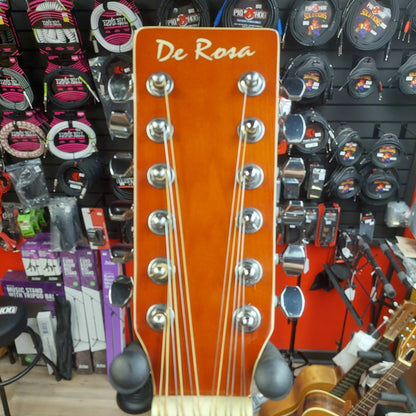 De Rosa GA712CE-NT 12-String Acoustic/Electric Guitar - Natural Gloss (USED) SN# VCH009