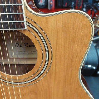 De Rosa GA712CE-NT 12-String Acoustic/Electric Guitar - Natural Gloss (USED) SN# VCH009