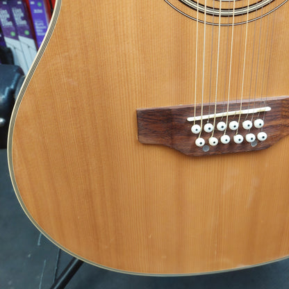 De Rosa GA712CE-NT 12-String Acoustic/Electric Guitar - Natural Gloss (USED) SN# VCH009