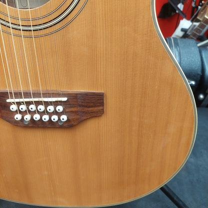 De Rosa GA712CE-NT 12-String Acoustic/Electric Guitar - Natural Gloss (USED) SN# VCH009
