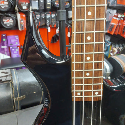 2006 B.C. Rich Warlock Bronze Series 4-String Bass - Black Gloss SN# 62125995