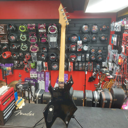 2006 B.C. Rich Warlock Bronze Series 4-String Bass - Black Gloss SN# 62125995
