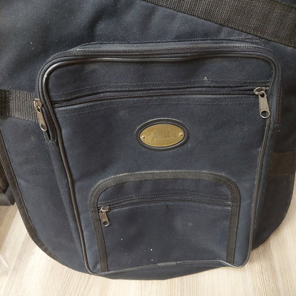 Fender Deluxe Gold Badge Electric Guitar Gig Bag - Black (USED) "Sold As Is" Has Broken Zipper On One Pocket