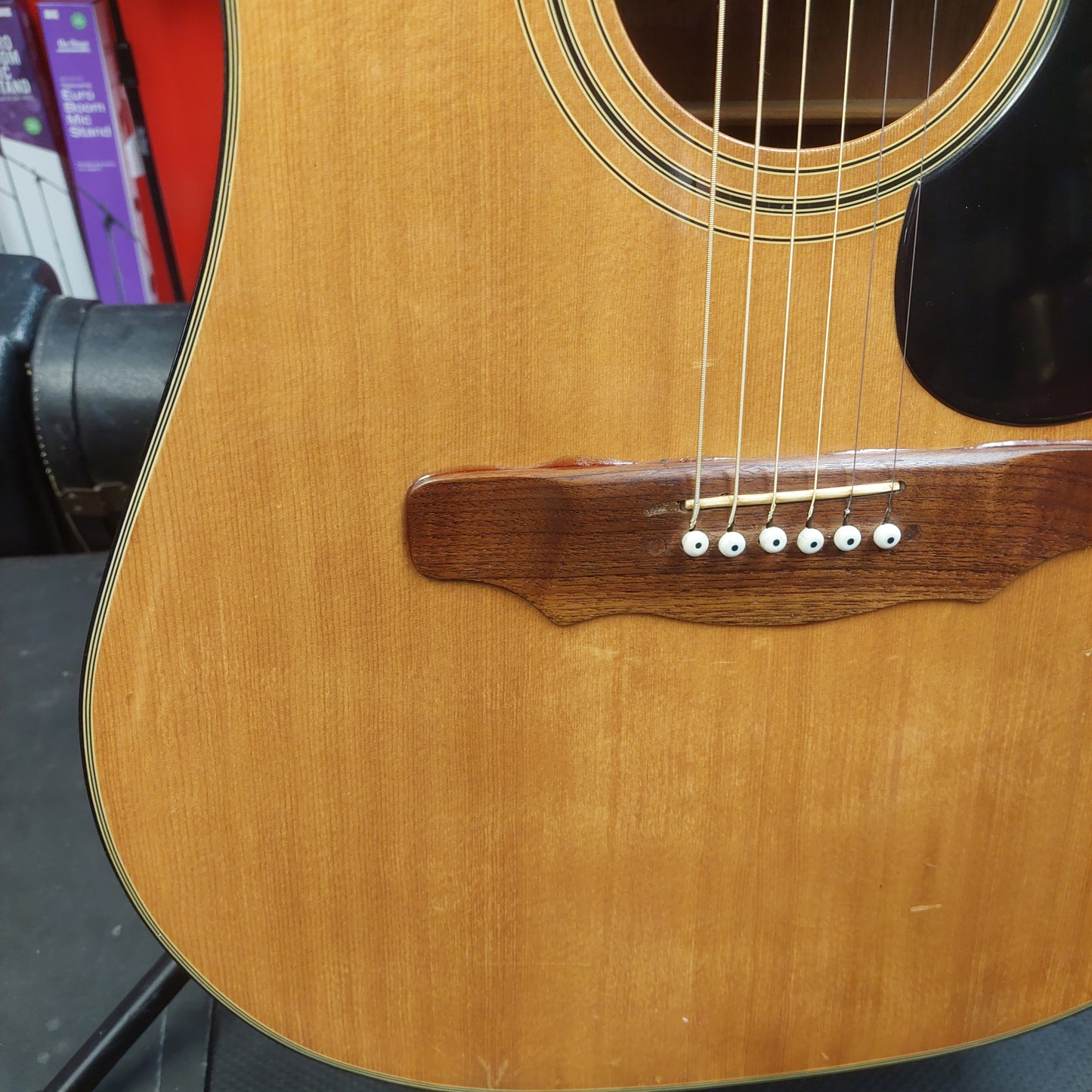 1980's Sigma Acoustic Guitar - Natural (USED) "Made In Japan" (Sold As Is Missing Label & Not Original Bridge)