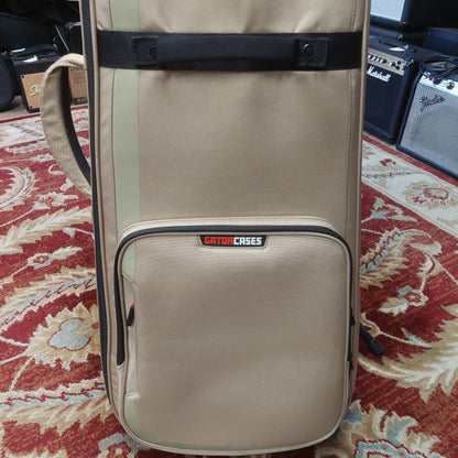 Gator Icon Series Bass Gig Bag - Khaki w/ Weather Resistant Cover (USED)