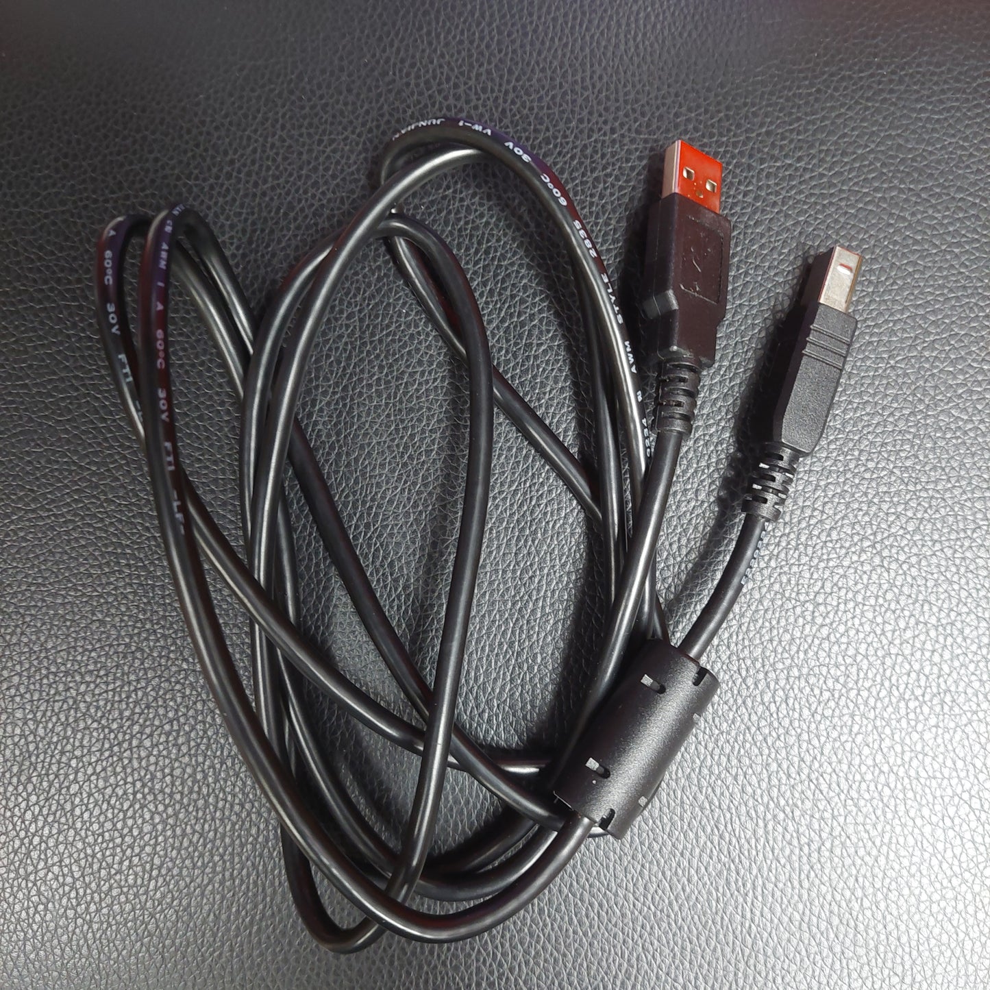 USB 2.0 Cable Type-A To Type-B - 6 Feet- Black (USED)
