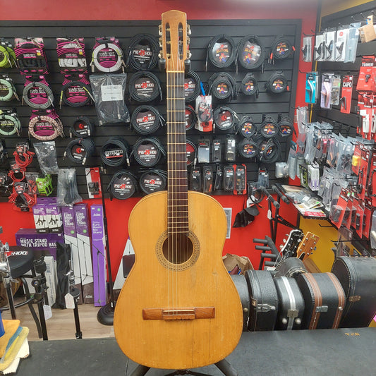 1960's-70's Vintage Unbranded Classical Guitar - Natural (USED)