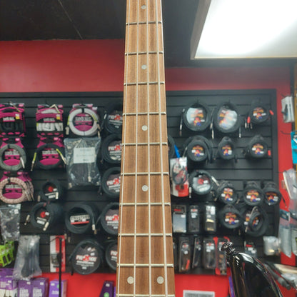2021 Dean Edge 09 4-String Left Handed Electric Bass - Black Gloss SN# WSM2105A06.0355