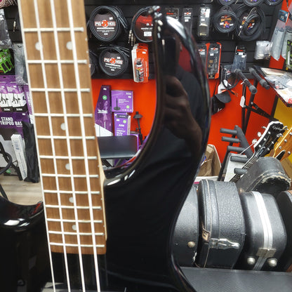 2021 Dean Edge 09 4-String Left Handed Electric Bass - Black Gloss SN# WSM2105A06.0355