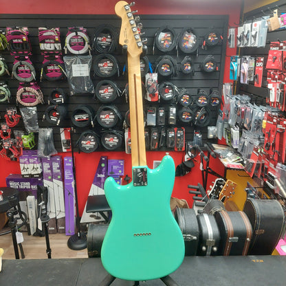 2021 Fender Player Duo Sonic, Pau Ferro Fingerboard, Sea Foam Green w/ Locking Tuners (USED) "Made In Mexico"