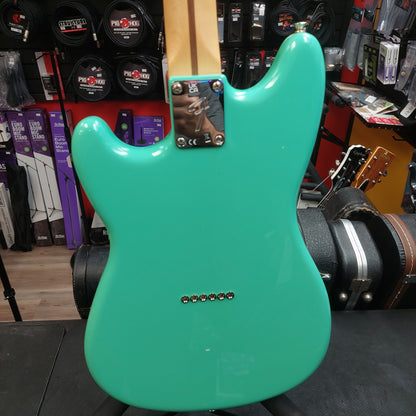 2021 Fender Player Duo Sonic, Pau Ferro Fingerboard, Sea Foam Green w/ Locking Tuners (USED) "Made In Mexico"