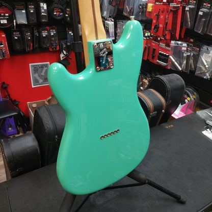 2021 Fender Player Duo Sonic, Pau Ferro Fingerboard, Sea Foam Green w/ Locking Tuners (USED) "Made In Mexico"