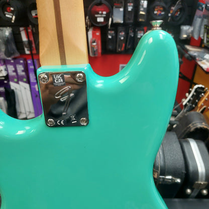 2021 Fender Player Duo Sonic, Pau Ferro Fingerboard, Sea Foam Green w/ Locking Tuners (USED) "Made In Mexico"