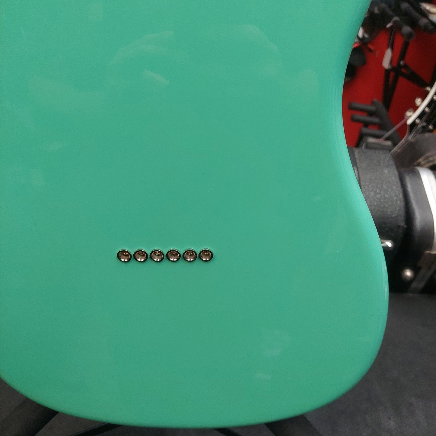 2021 Fender Player Duo Sonic, Pau Ferro Fingerboard, Sea Foam Green w/ Locking Tuners (USED) "Made In Mexico"