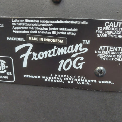 2025 Fender Frontman 10G Guitar Amplifier - Black SN# ICTG25714069