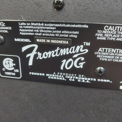 2025 Fender Frontman 10G Guitar Amplifier - Black SN# ICTG25714073