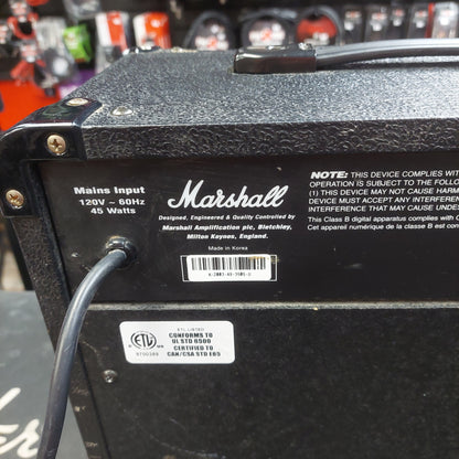 2004 MARSHALL MG15DFX ELECTRIC GUITAR AMPLIFIER, 8” Speaker, 15 Watt SN# KH493505U "Made In Korea"