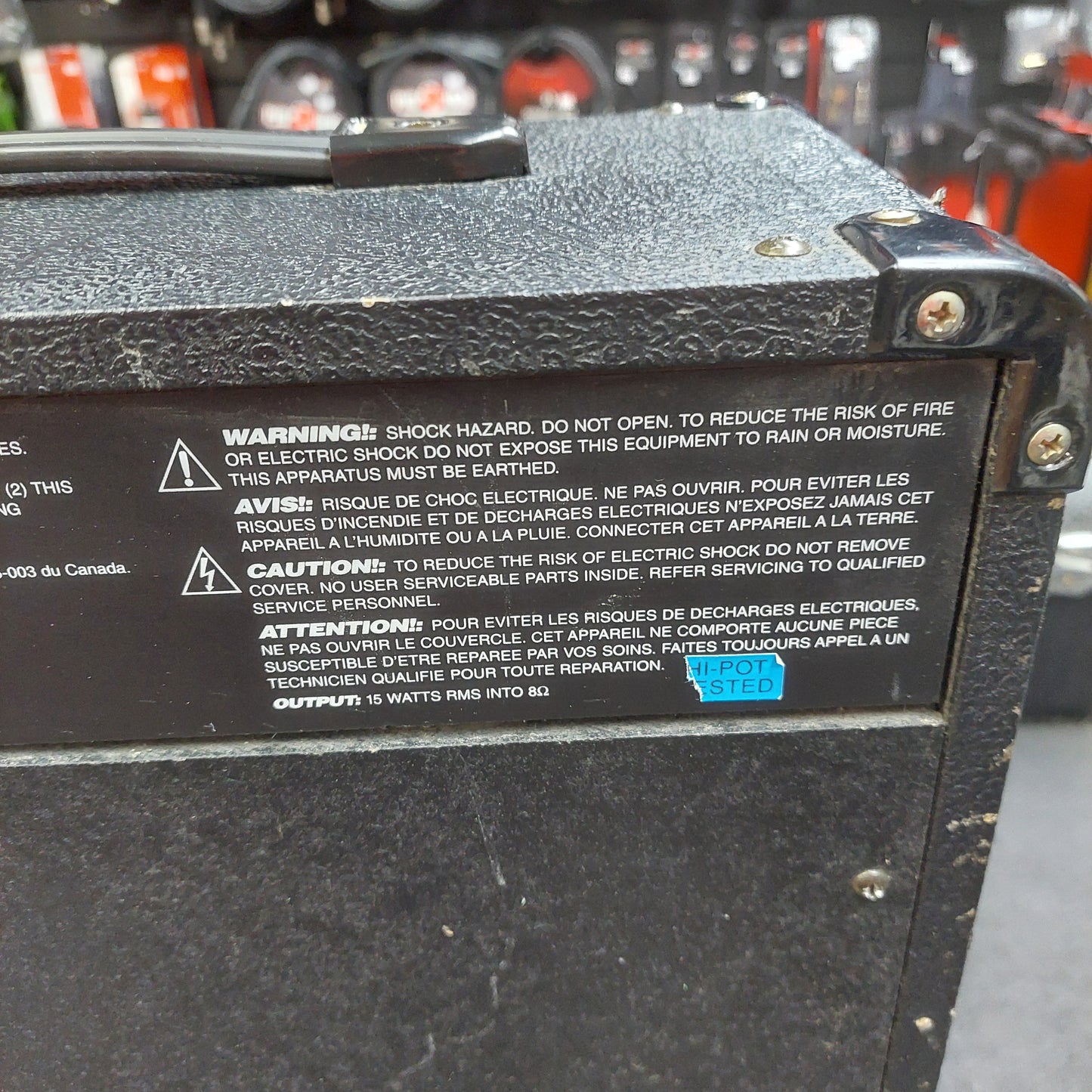 2004 MARSHALL MG15DFX ELECTRIC GUITAR AMPLIFIER, 8” Speaker, 15 Watt SN# KH493505U "Made In Korea"