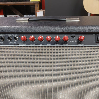1990 Fender The Twin Red Knob LL66385 100-Watt, 2x12" Guitar Combo Amplifier SN# LO-289539 "Made In USA"