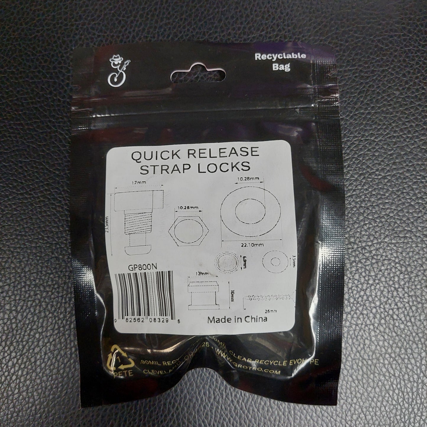 Grover GP800N Grover Quick Release Strap Locks - Nickel