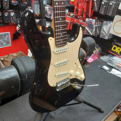 1997 Squire Affinity Stratocaster Electric Guitar - Black SN# NC754194
