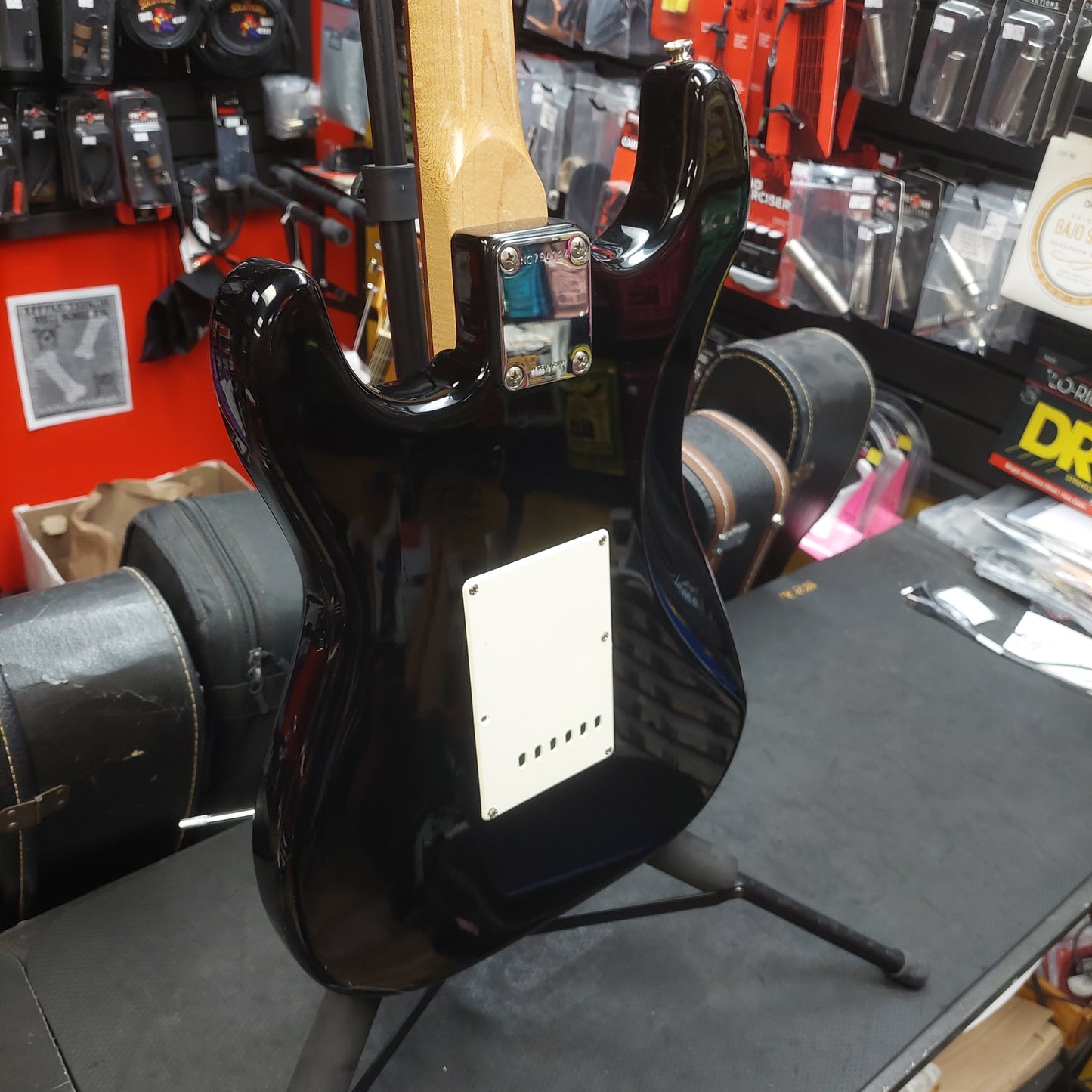 1997 Squire Affinity Stratocaster Electric Guitar - Black SN# NC754194