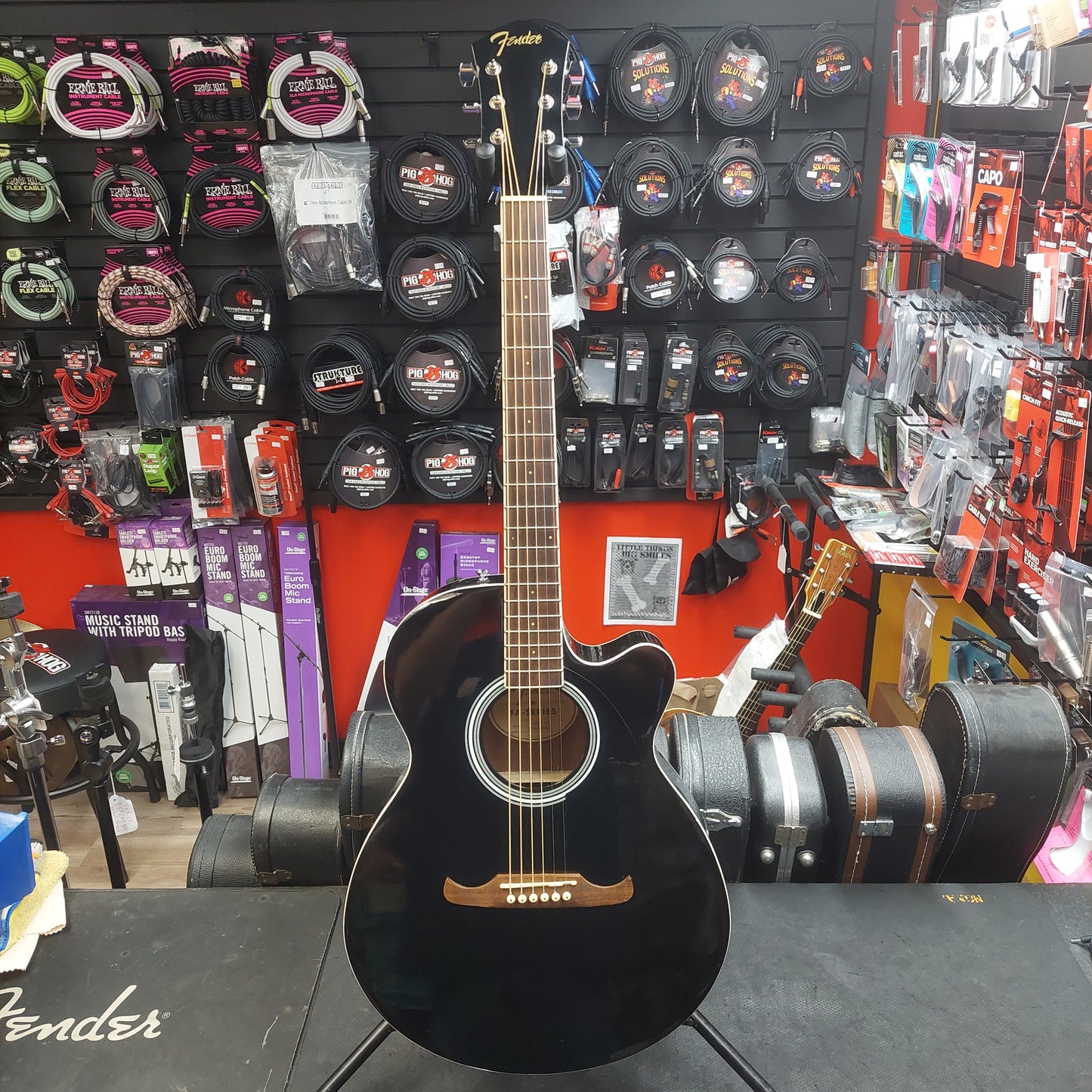 2021 Fender FA-135CE Acoustic/Electric Guitar - Black SN#CSSG21003929