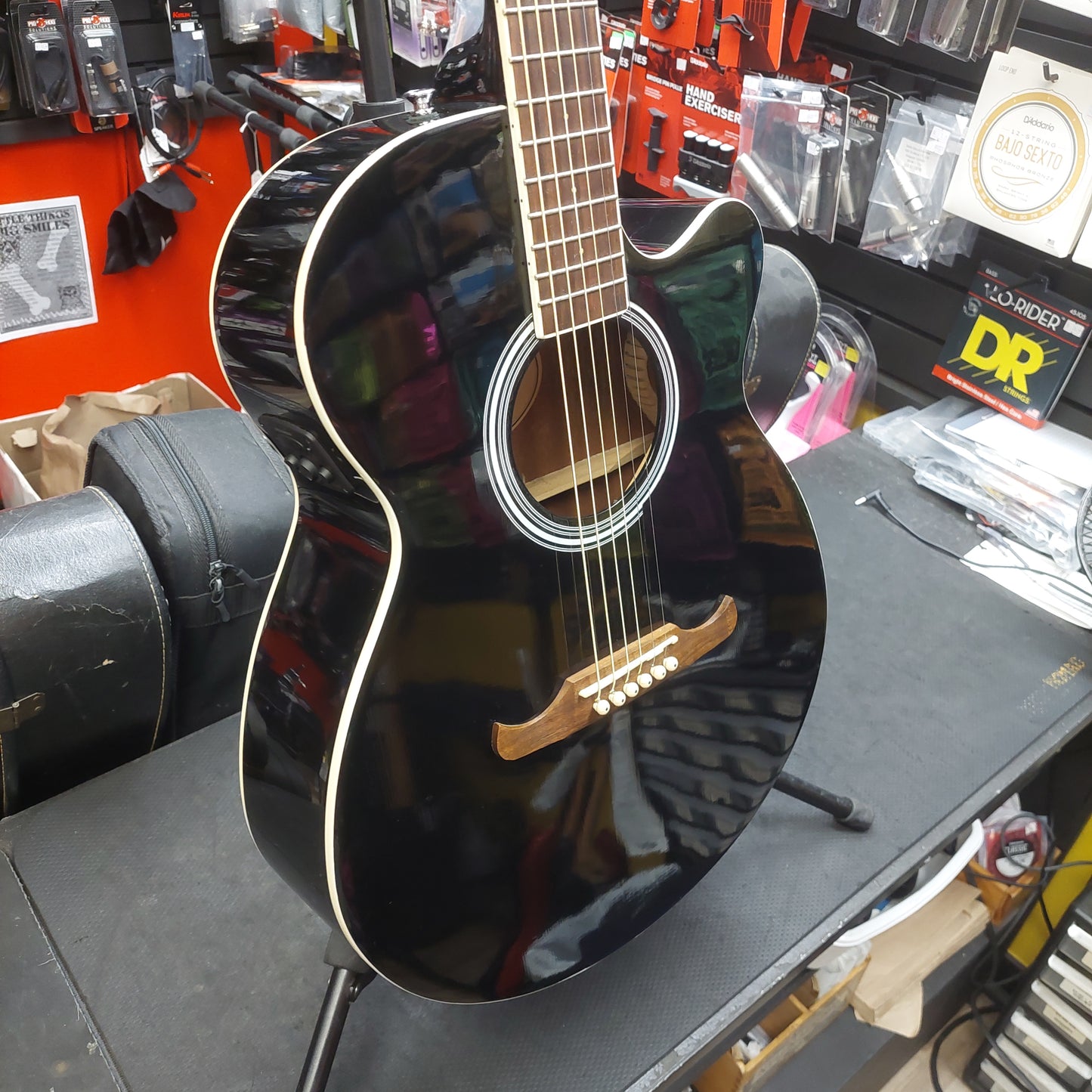 2021 Fender FA-135CE Acoustic/Electric Guitar - Black SN#CSSG21003929