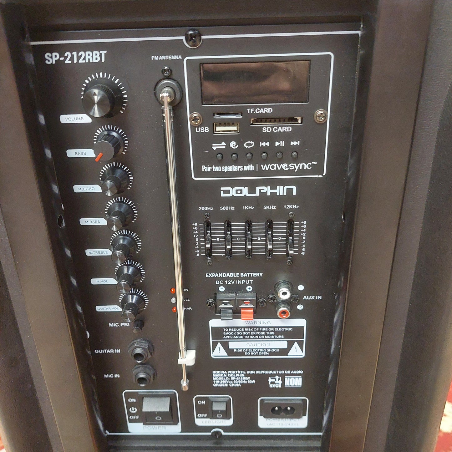 Dolphin SP-212RBT Bluetooth Karaoke Speaker - Black (USED)