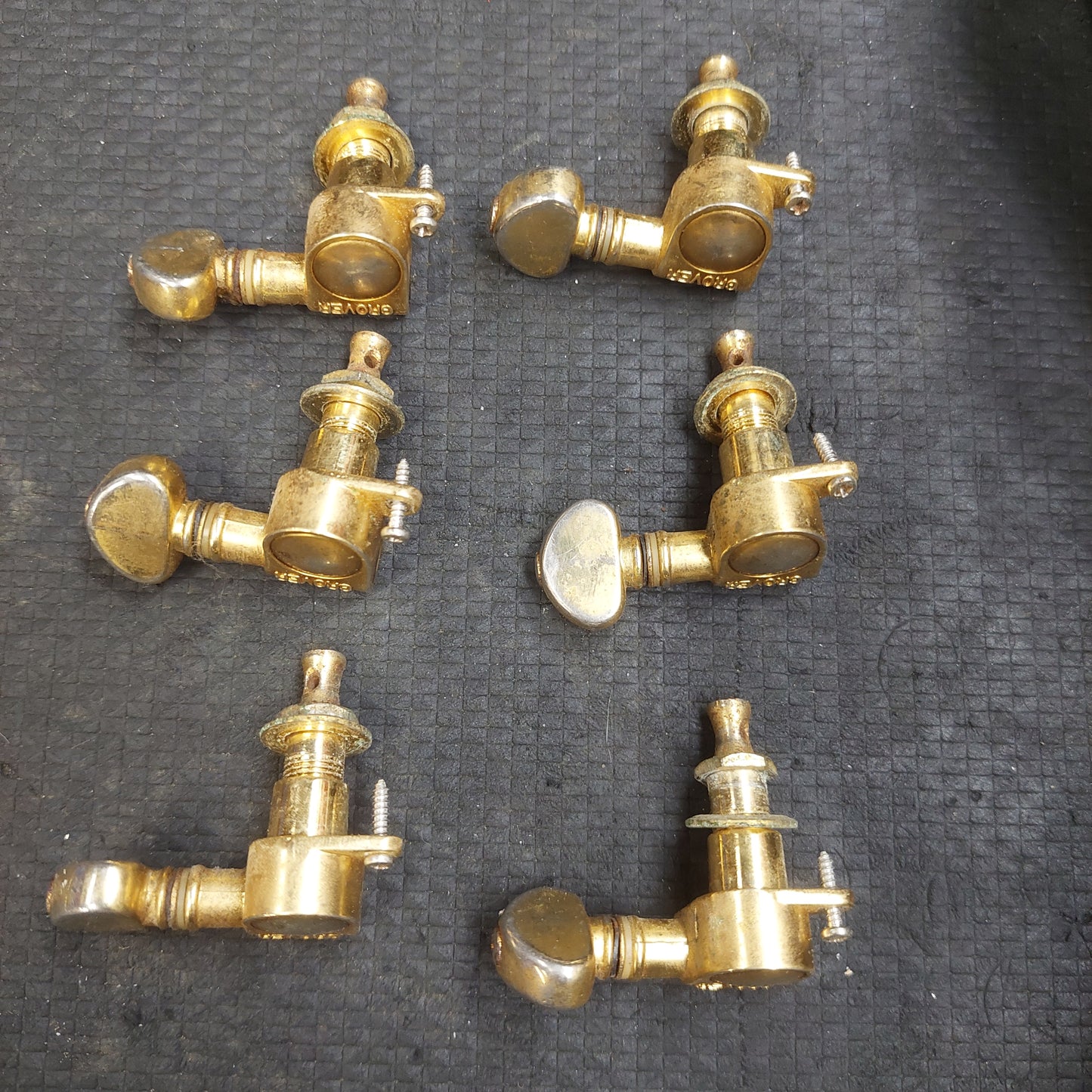 Grover Electric Guitar Tuners Full Set - Gold Plated