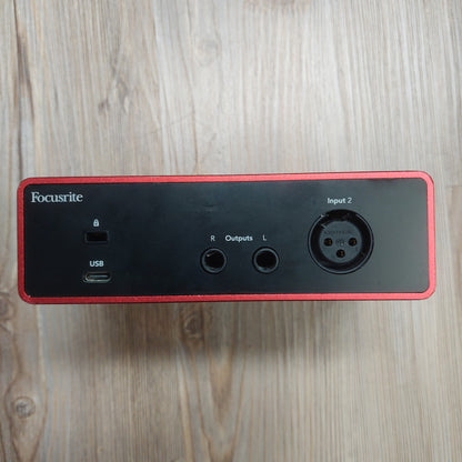 2023 Focusrite Scarlett Solo Audio Interface - Red "No USB Cable" (USED) SN# T1XHQ0P3580581