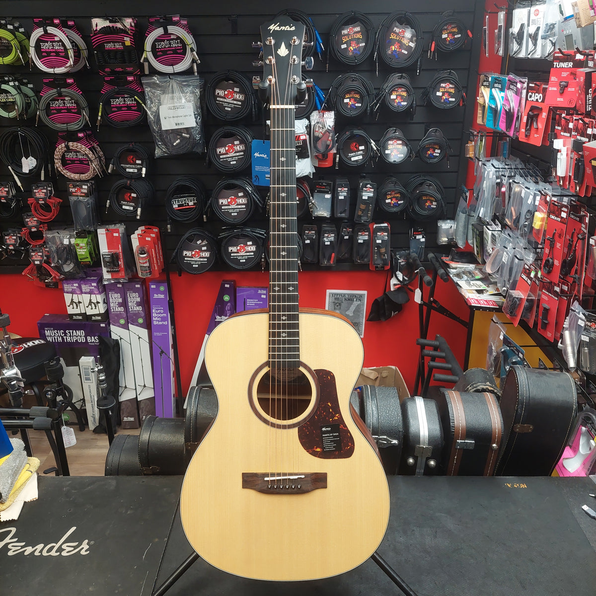 Mantic OM-1 Grand Auditorium Acoustic Guitar - Natural