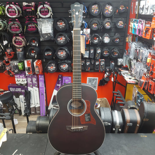Mantic BG-1W 3/4 Sized Travel Acoustic Guitar - Satin Burgandy