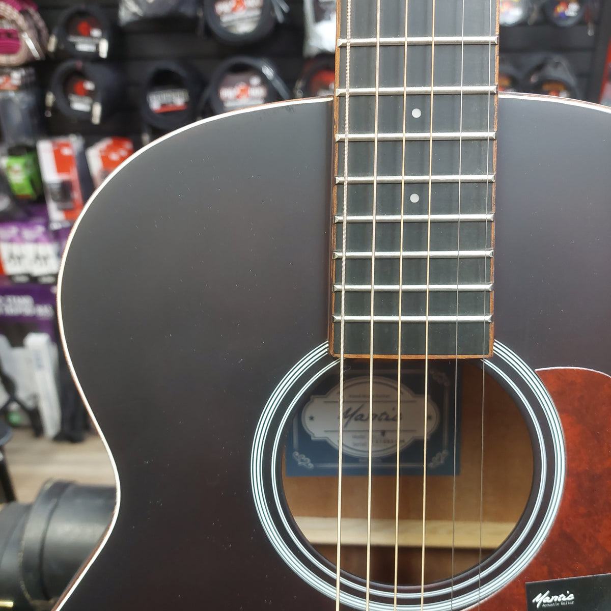 Mantic BG-1W 3/4 Sized Travel Acoustic Guitar - Satin Burgandy