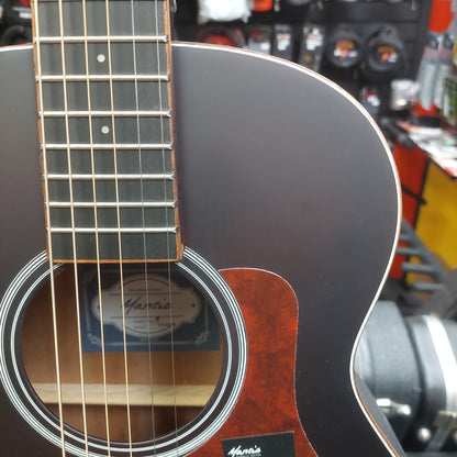 Mantic BG-1W 3/4 Sized Travel Acoustic Guitar - Satin Burgandy