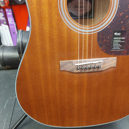 Mantic AG-380C Dreadnought Cutaway Acoustic Guitar - Satin Mahogany