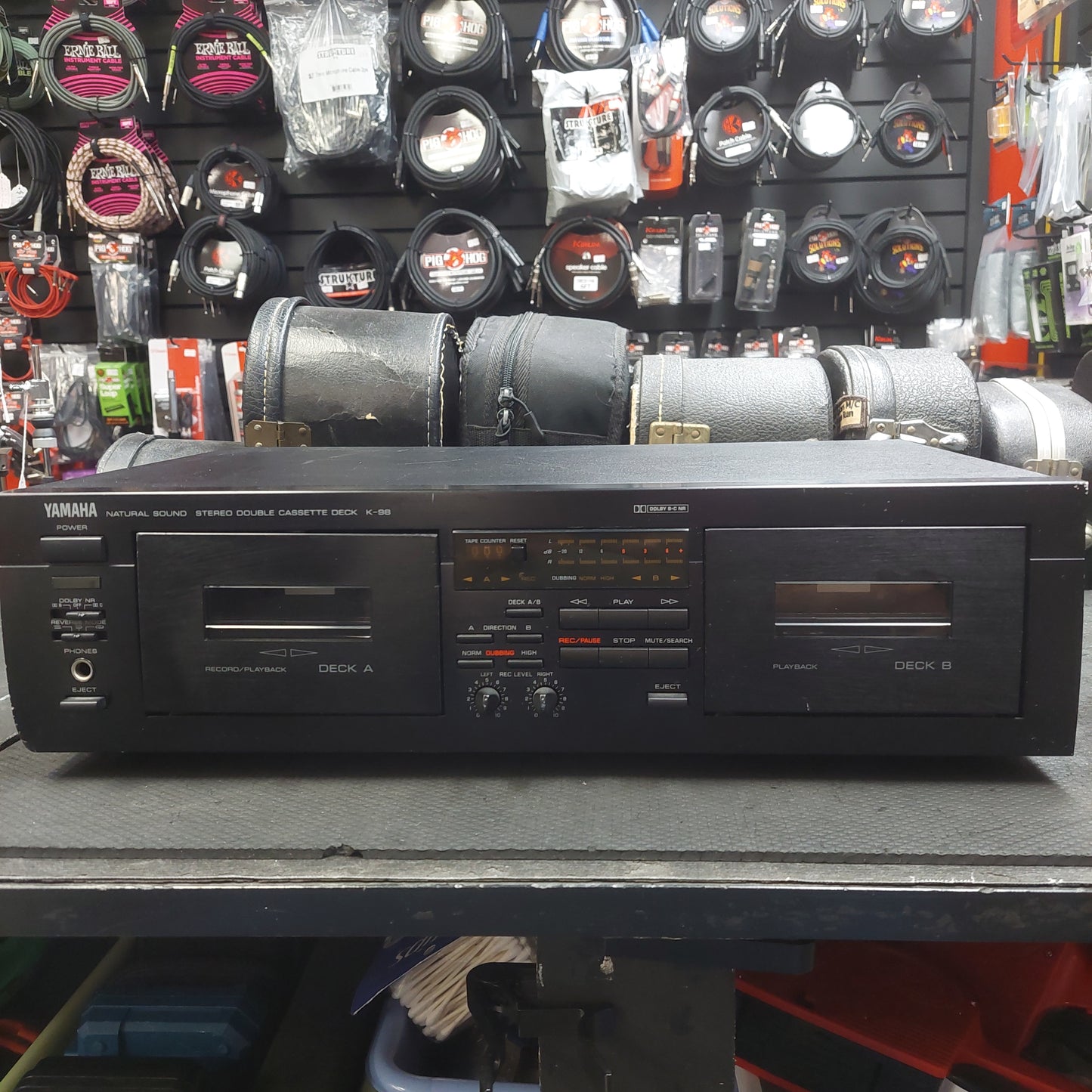YAMAHA K-98 Natural Sound Stereo Double Cassette Deck Player (USED) SN# Y031244PR