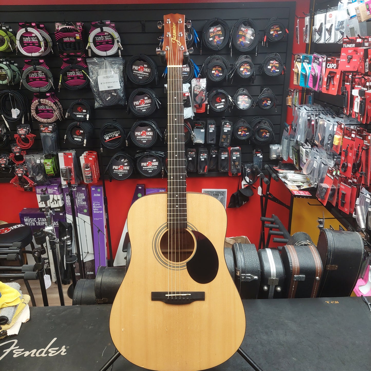 2019 Jasmine S35-U Acoustic Guitar - Natural SN# SI19050866 "Sold As Is" (Has Slightly Lifting Bridge No Warranty)