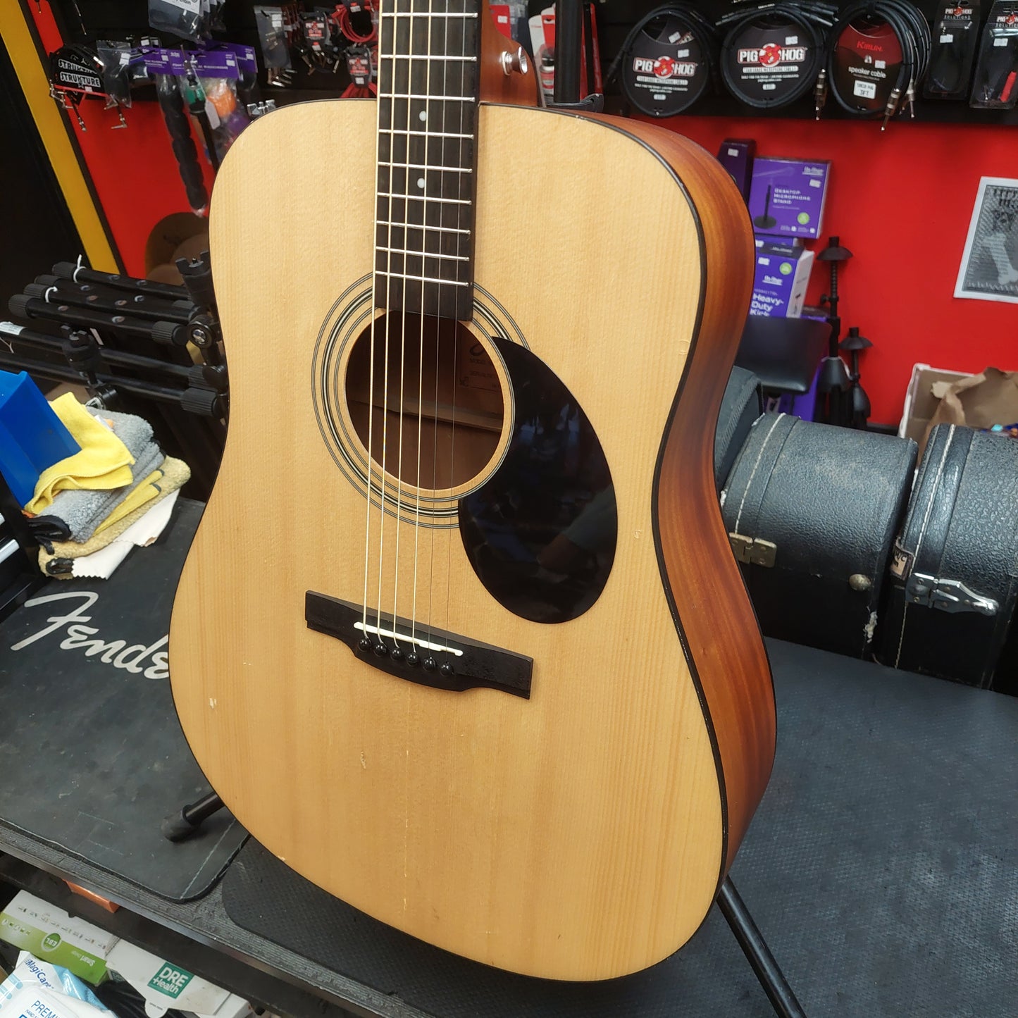2019 Jasmine S35-U Acoustic Guitar - Natural SN# SI19050866 "Sold As Is" (Has Slightly Lifting Bridge No Warranty)